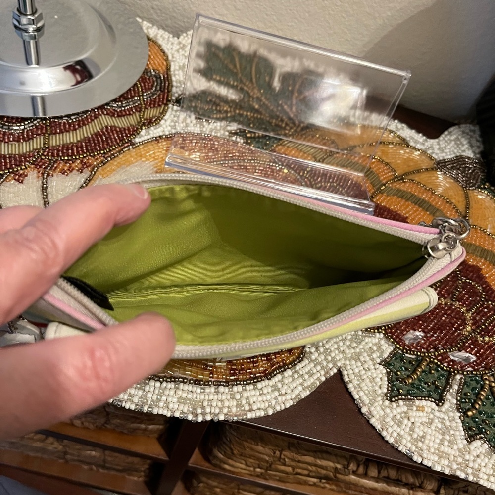 Coach Hampton Multi Colored Striped Wristlet W Wh… - image 5